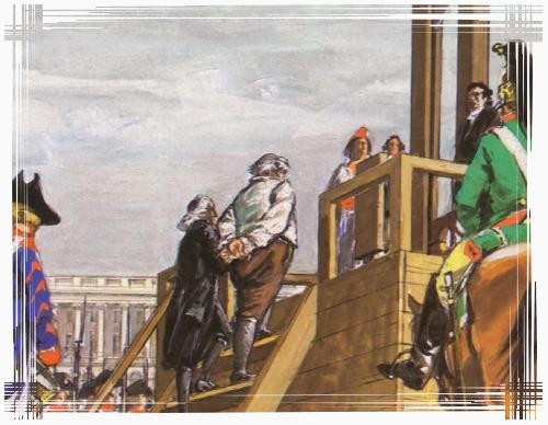 Louis XVI au pied de la guillotine